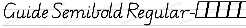 Guide Semibold Regular字体转换